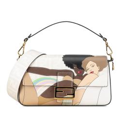 Fendi Bikini Girls Zucca Baguette Satchel