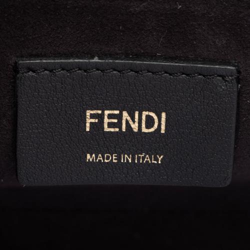 Fendi Calfskin Studded Kan I Medium Shoulder Bag
