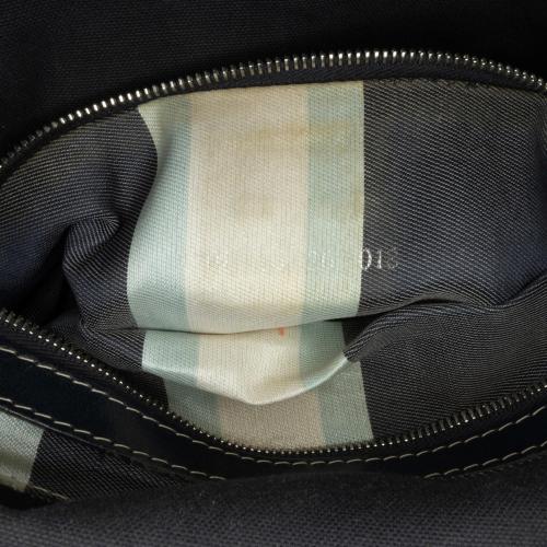 Fendi Canvas FF Marble Double Flap Shoulder Bag