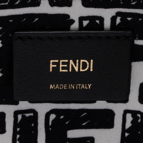 Fendi Coated Canvas Vetrifi Shopping Small Tote