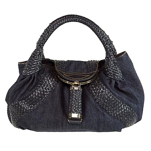 Fendi Denim Spy Handbag