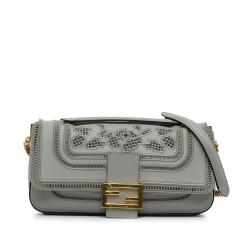 Fendi Embroidered Lace Baguette Chain