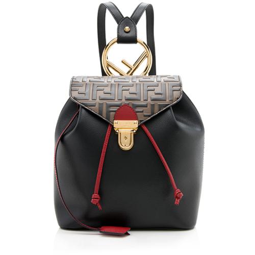 Fendi FF Embossed Calfskin Cruise Bico Backpack