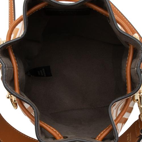 Fendi FF Embossed Calfskin Mon Tresor Mini Bucket Bag