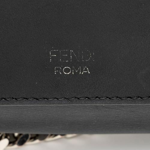 Fendi FF Embossed Calfskin Double Micro Baguette Bag