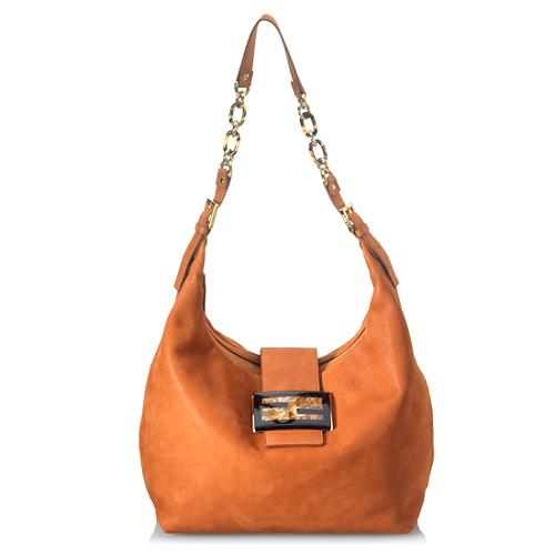 Fendi Leather Forever Borsa Hobo Handbag