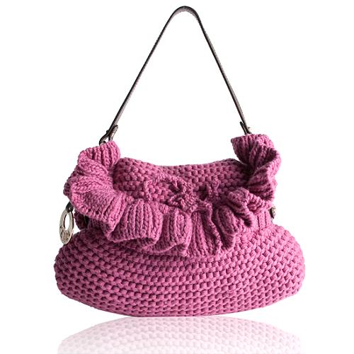 Fendi Knit Chef Shoulder Handbag