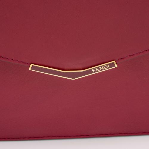Fendi Leather 2Jours Envelope Clutch