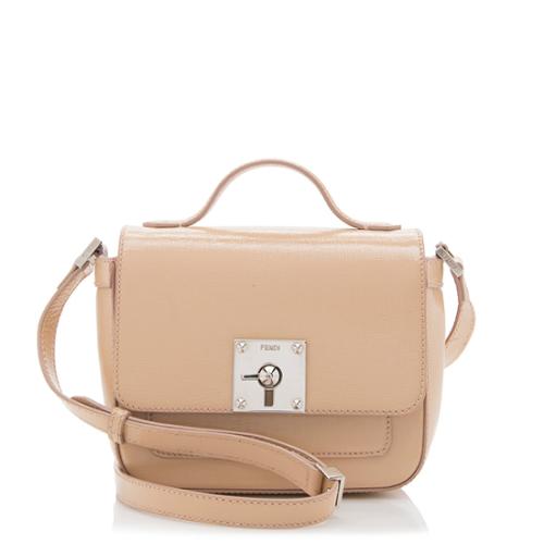 Fendi Leather Borsa Mini Crossbody Bag