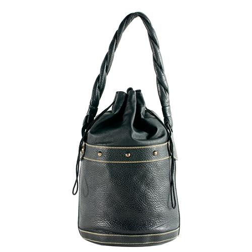 Fendi Leather Bucket Shoulder Handbag
