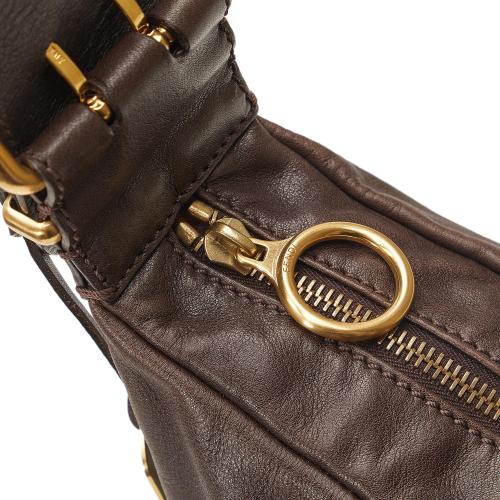Fendi Leather Oyster Shoulder Bag