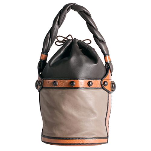 Fendi Leather Palazzo Satchel Handbag