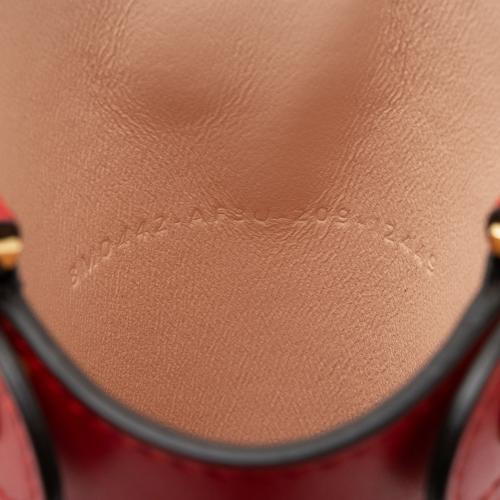 Fendi Leather Peek A Phone Pouch Crossbody