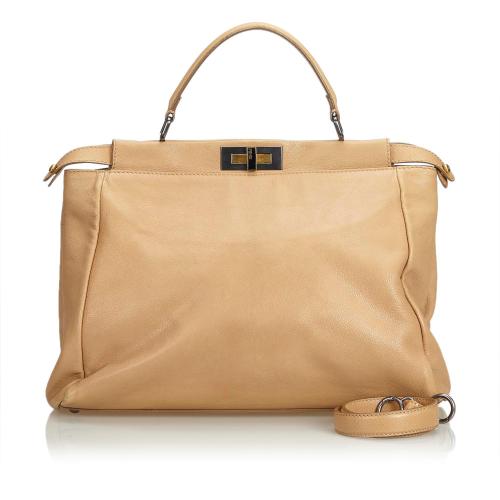 Fendi Leather Peekaboo Satchel