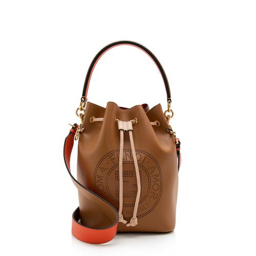 Fendi Perforated Leather Small Mon Tresor Bucket Bag