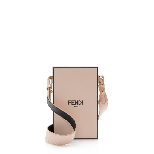 Fendi Leather Vertical Box Shoulder Bag