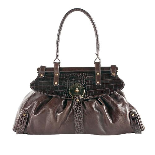 Fendi Leather Magic Media Satchel Handbag