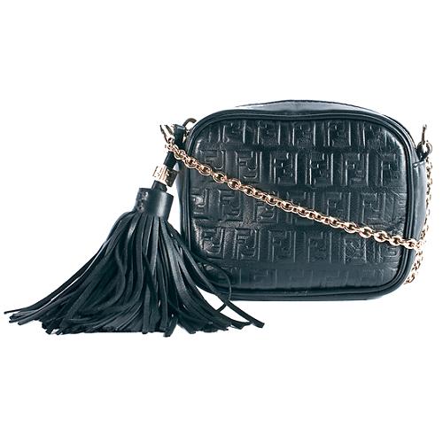 Fendi Zucca Mini Leather Shoulder Handbag