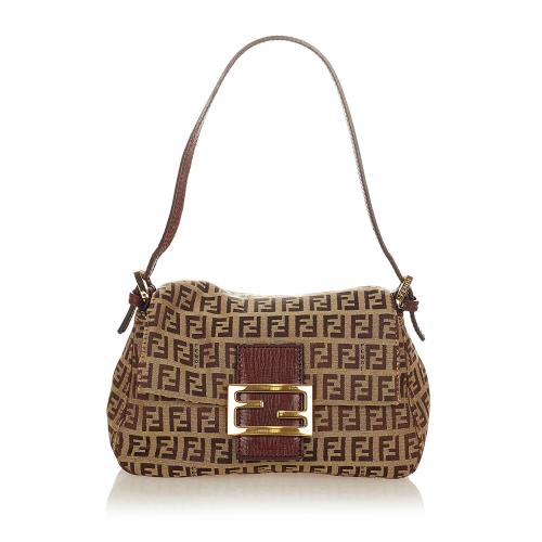 Fendi Mini Zucchino Canvas Mamma Baguette