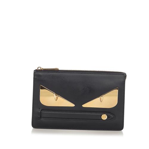 Fendi Ff-logo Print Clutch Bag