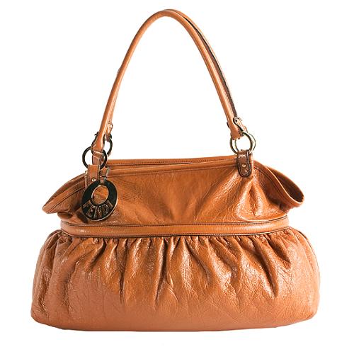 Fendi Nappa Leather Chef Large Shoulder Handbag