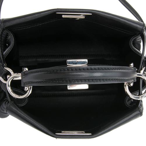 Fendi Nappa Leather Whipstitch Peekaboo Mini Shoulder Bag
