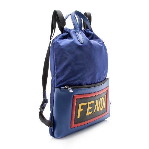 Fendi Nylon Logo Backpack