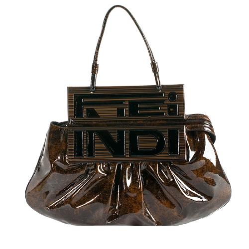 Fendi Patent Leather To You Convertible Satchel