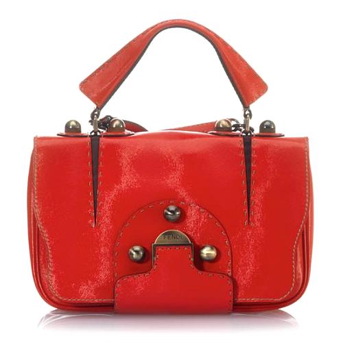 Fendi Leather Secret Code Handbag