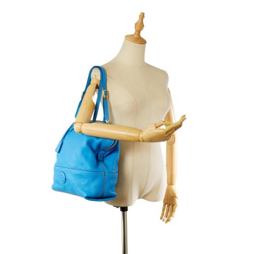 Fendi Selleria 2Bag Leather Shoulder Bag