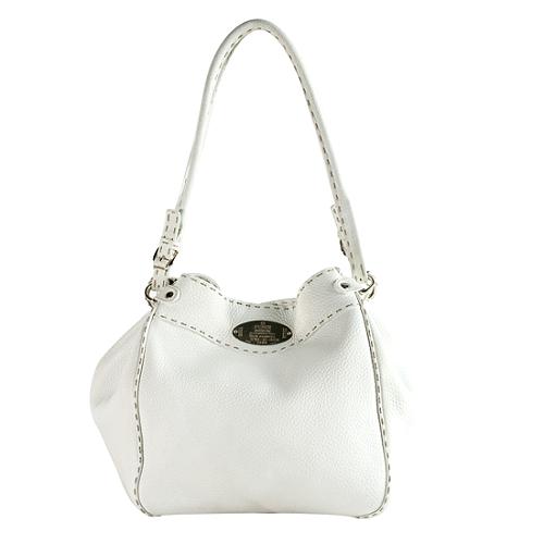 Fendi Selleria Leather Classic Shoulder Handbag