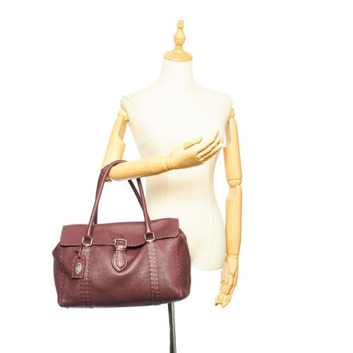 Fendi Selleria Linda Leather Shoulder Bag