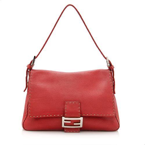 Fendi Leather Selleria Mamma Shoulder Bag