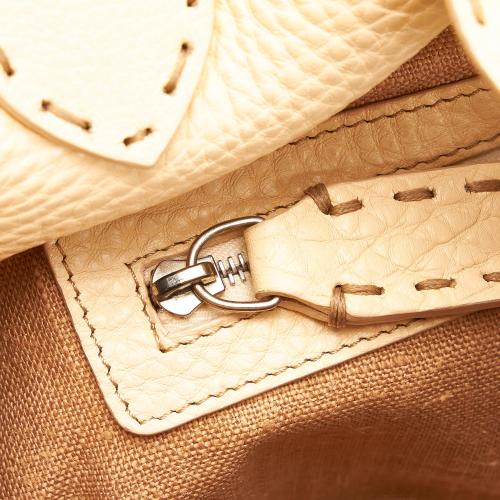 Fendi Selleria Sporty Leather Shoulder Bag