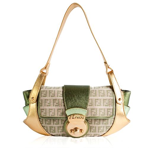 Fendi Small Zuchinno Compilation Shoulder Handbag