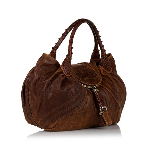Fendi Spy Leather Hobo Bag