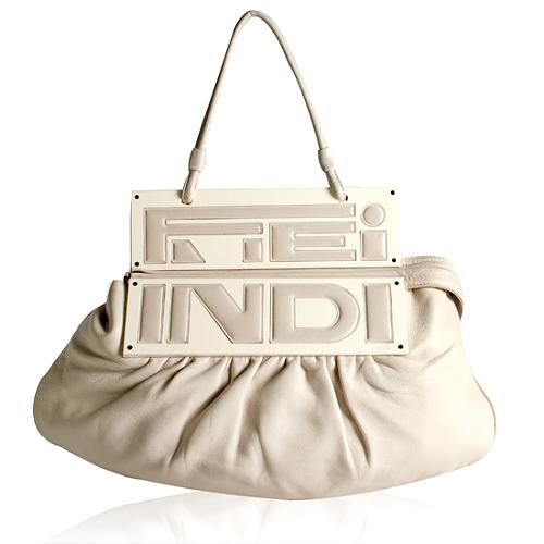Fendi Leather To You Convertible Satchel Handbag