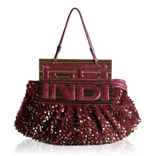 Fendi To You Embellished Convertible Evening Shoulder Handbag