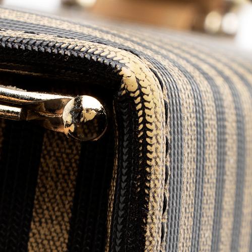 Fendi Vintage Pequin Train Case Shoulder Bag