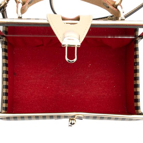 Fendi Vintage Pequin Train Case Shoulder Bag