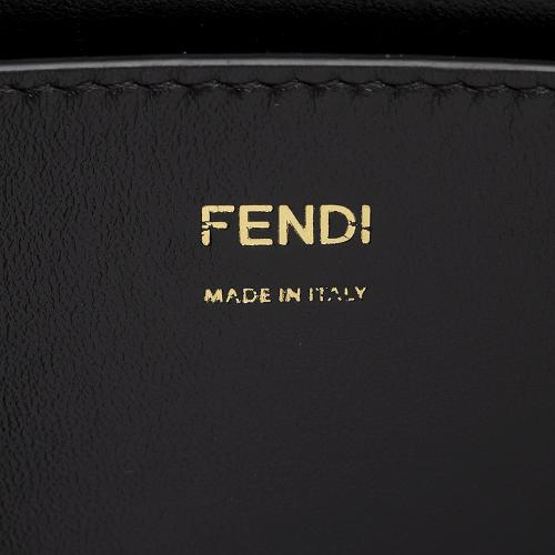Fendi Vitello Glacier Leather Karligraphy Pocket Shoulder Bag