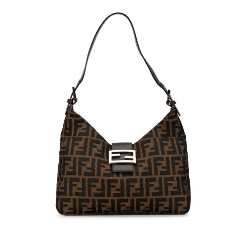 Fendi Zucca Canvas Shoulder Bag