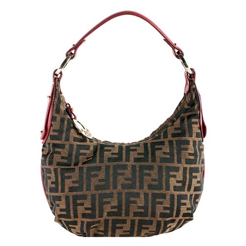 Fendi Zucca 'Chef' Small Hobo Handbag