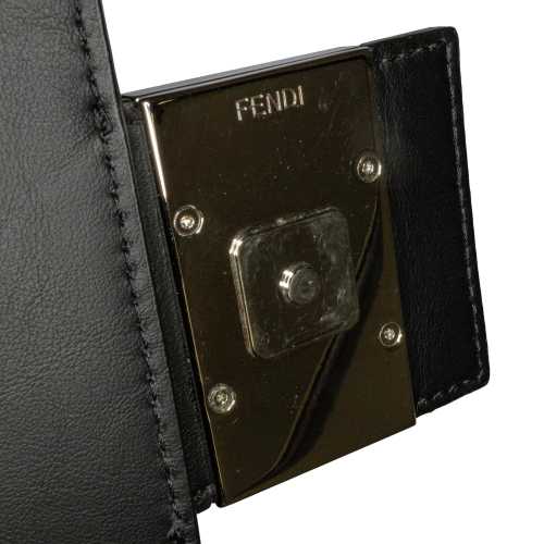 Fendi Zucca Embossed Convertible Baguette Crossbody