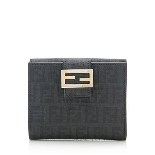 Fendi Zucchino Forever Flowers French Wallet