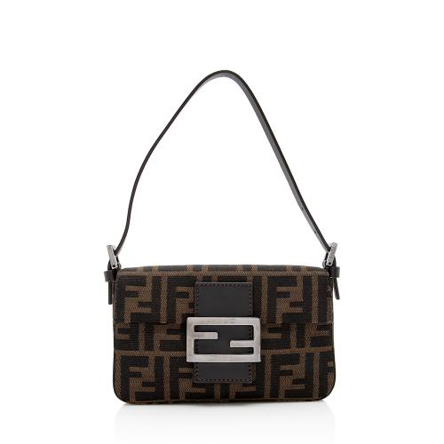 Fendi Zucca Mini Baguette Shoulder Bag