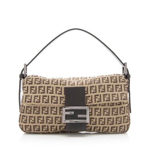 Fendi Zucchino Baguette Shoulder Bag