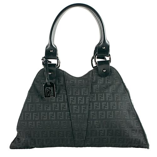 Fendi Zucchino Diavolo Shoulder Handbag
