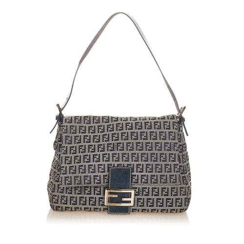 Fendi Zucchino Mamma Forever Canvas Shoulder Bag