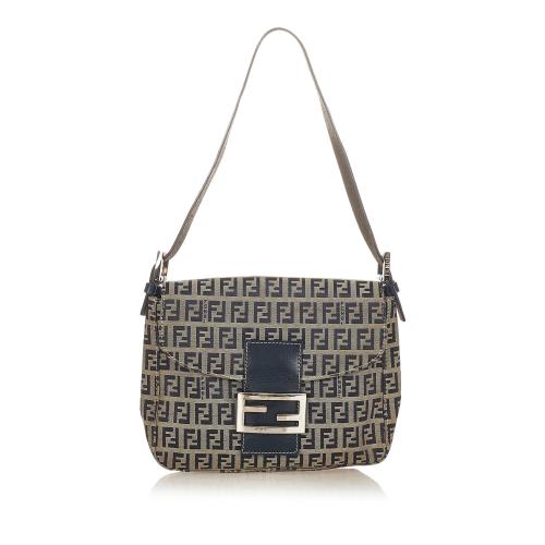 Fendi Zucchino Mamma Forever Canvas Shoulder Bag